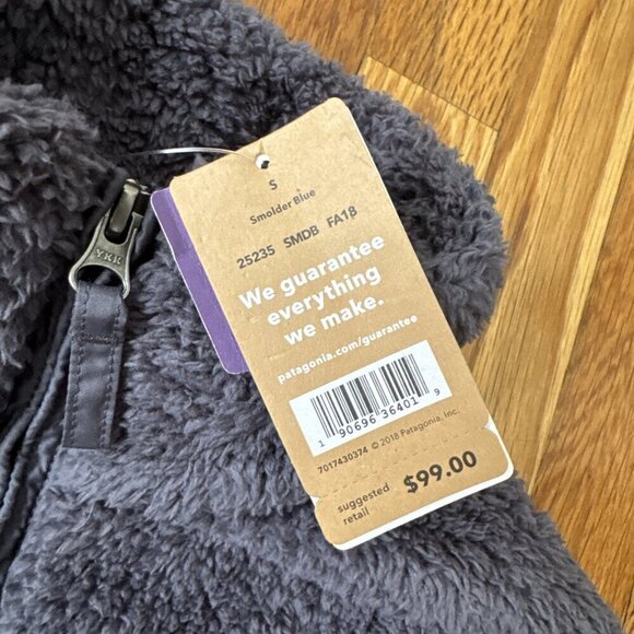 Patagonia Women's Los Gatos 1/4-Zip Fleece Sweatshirt Feather Gray Size S - Picture 3 of 7